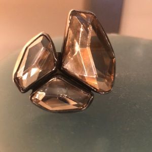 Chan Luu Adjustable Glass & Sterling Silver Ring